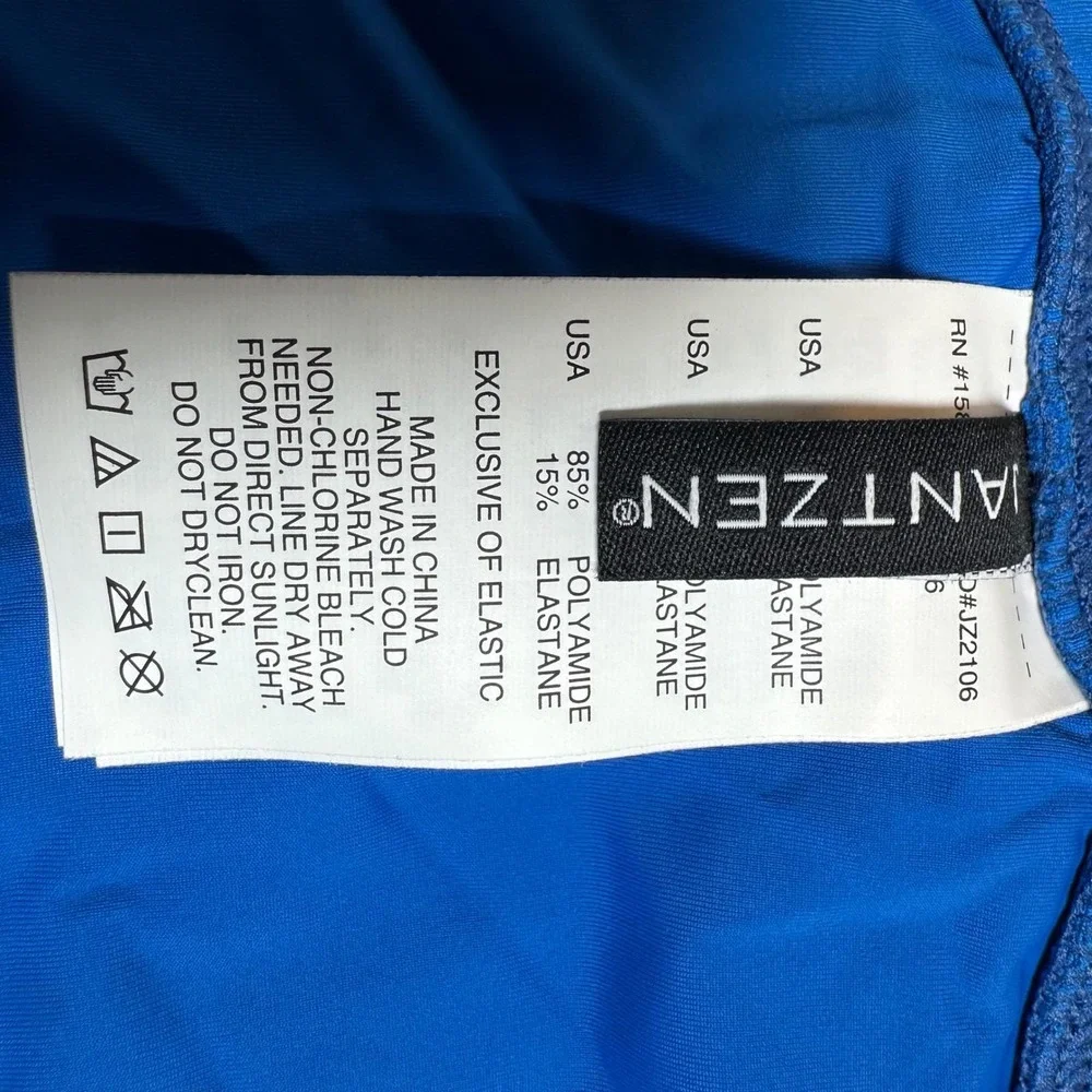 Jantzen Royal Blue Tummy‎ Control Hipster Swimsuit Bikini Bottoms Size 16 NWT